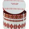 Cufar Trusou Botez Traditional, Textil Traditional, Alb-Rosu - imagine 3
