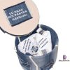Set Botez Trusou, Cufar si Lumanare Denim - imagine 2