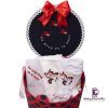 Set Botez Trusou si Lumanare Buburuza, 10 piese, Rosu-Negru - imagine 5