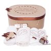 Set Botez Trusou si Lumanare Gentleman Crem, 10 piese, Crem - imagine 2