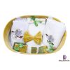 Set Botez Trusou si Lumanare Koala And Son, 10 piese, Galben-Verde - imagine 4