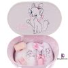 Set Botez Trusou si Lumanare Pisica Aristocrata, 10 piese, Roz - imagine 3