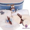 Set Botez Trusou Lumanare Denim TeddyBear - imagine 5