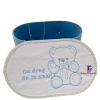 Set Botez Trusou Cufar Lumanare Blue TeddyBear - imagine 3