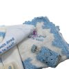 Trusou Botez Broderie Bleu