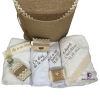 Set Botez Trusou Cufar Lumanare Urs, Alb-Beige - imagine 4