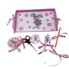 Set Tavita Mot/Turta Pink Bunny Fetite Iepuras